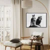Cadre Lion Lionne Noir Et Blanc – Image 6