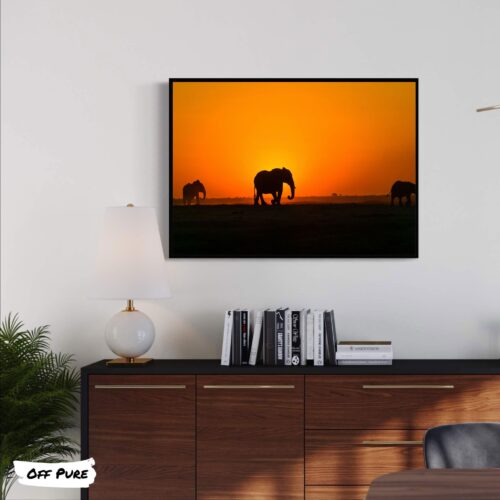 decoration-elephant-coucher-de-soleil
