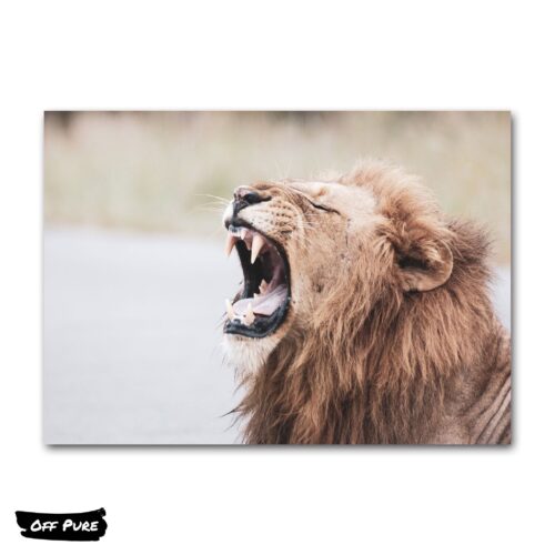 tableau-lion-qui-rugit-poster