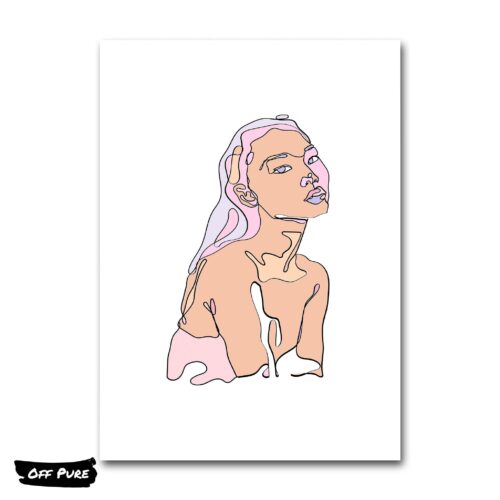 visage-femme-minimaliste-poster